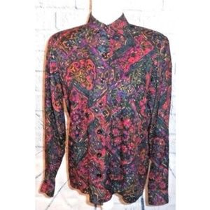 Pendleton Miss Sophisticates Women's 8 Paisley Top